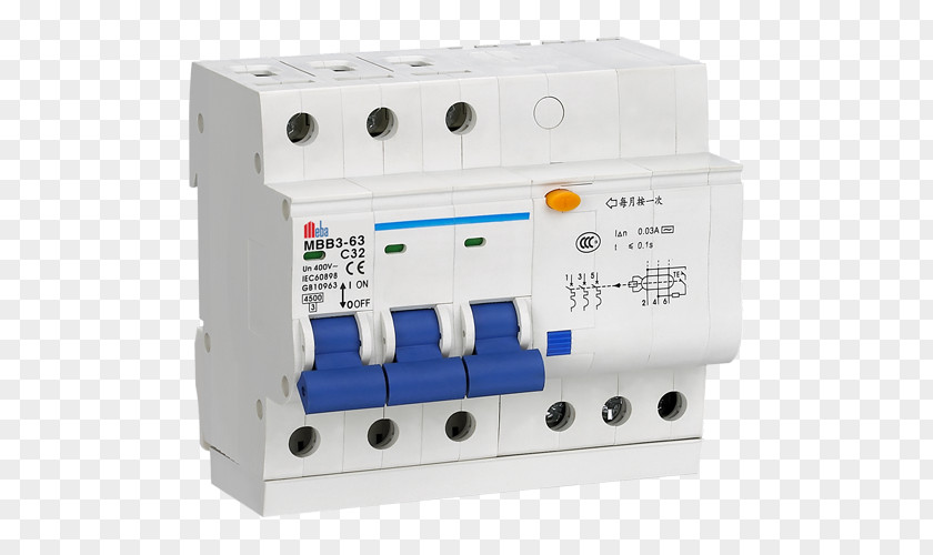 Electric Current Circuit Breaker Residual-current Device Fuse Wiring Diagram Overcurrent PNG