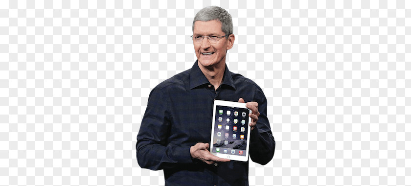 Tim Cook Holding An Ipad PNG Ipad, man hold white iPafd clipart PNG
