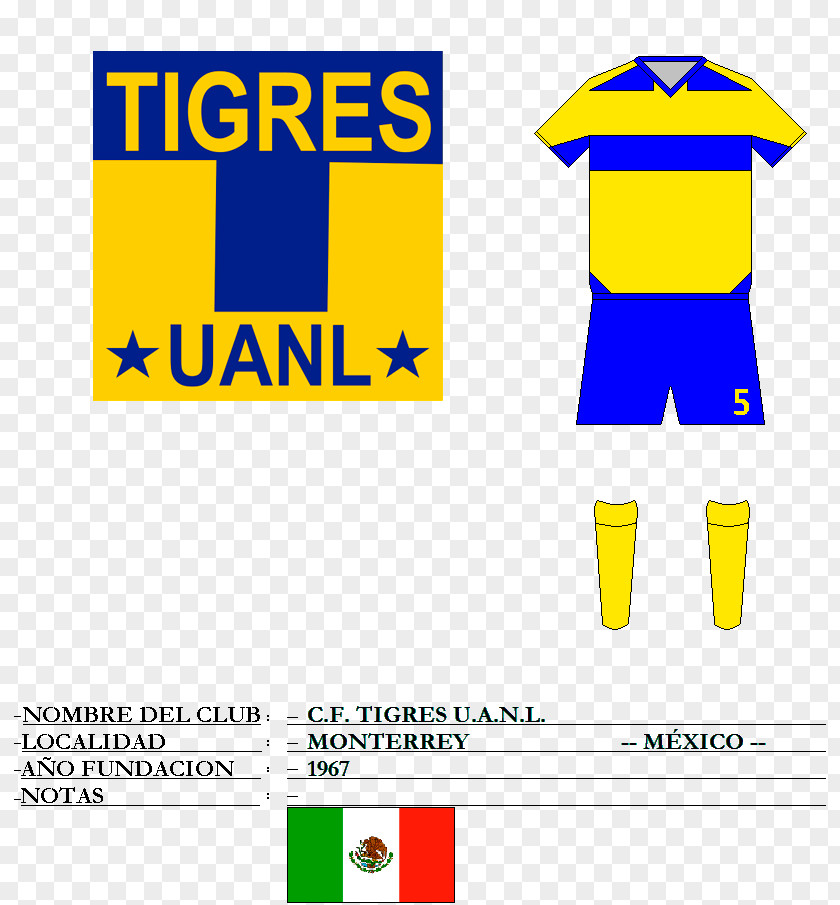Football Tigres UANL Liga MX Nuevo León Logo PNG
