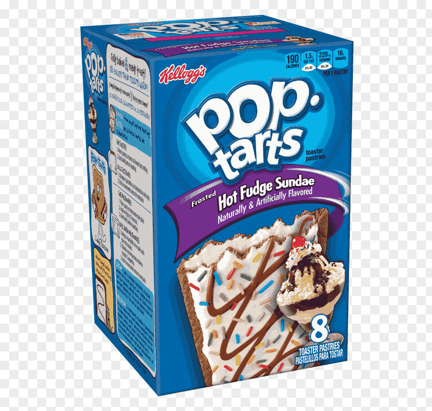Ice Cream Sundae Toaster Pastry Kellogg's Pop-Tarts Frosted Chocolate Fudge Frosting & Icing PNG