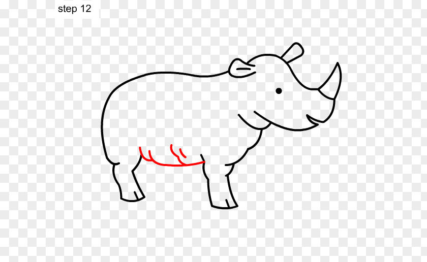 Rhino Cattle Clip Art Carnivores Wildlife Mammal PNG