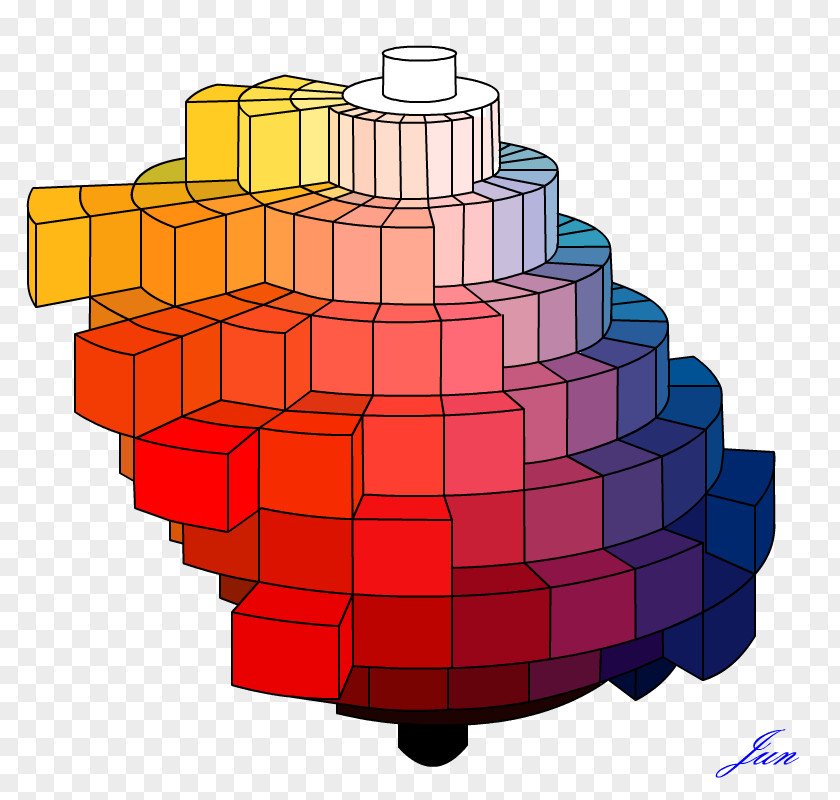 Sukehiro Tomita Munsell Color System CIE 1931 Space Solid PNG