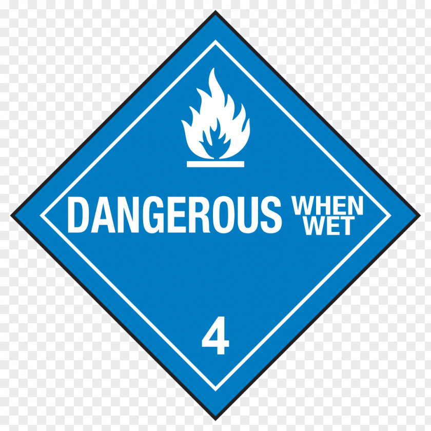 Dangerous Goods Placard Label Paper Combustibility And Flammability PNG