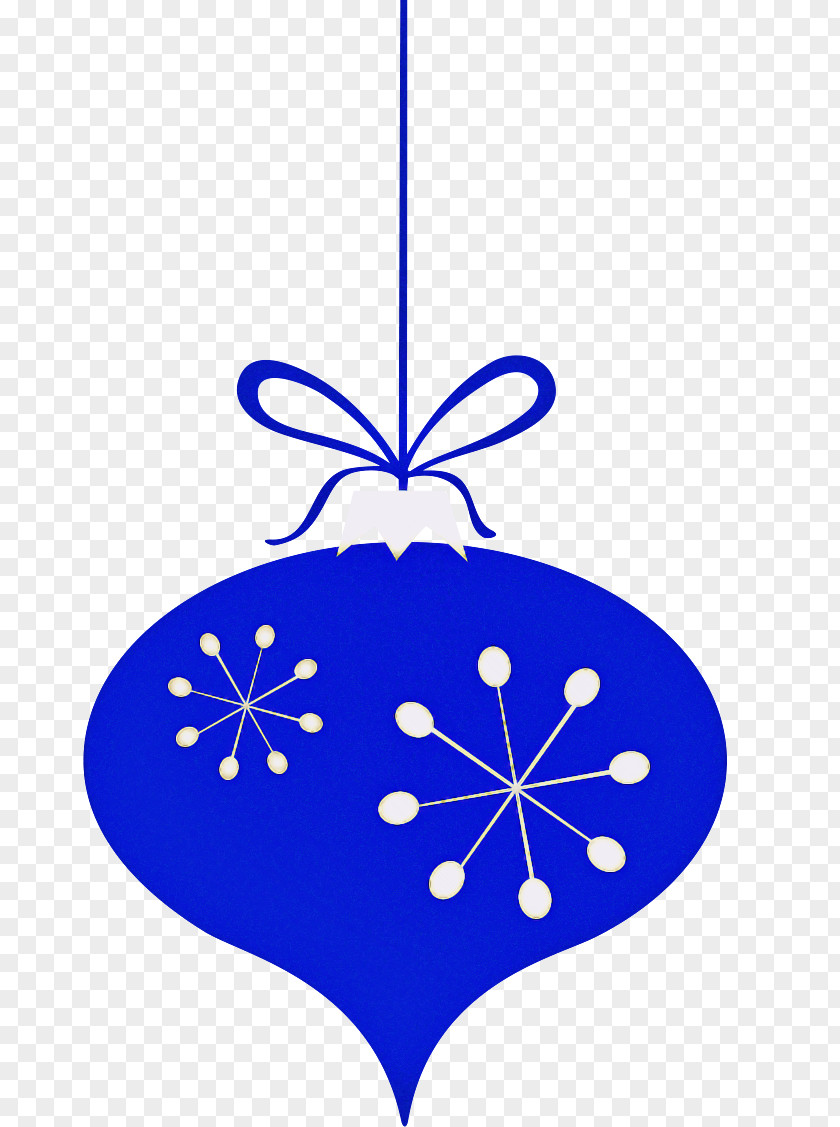 Holiday Ornament Electric Blue PNG