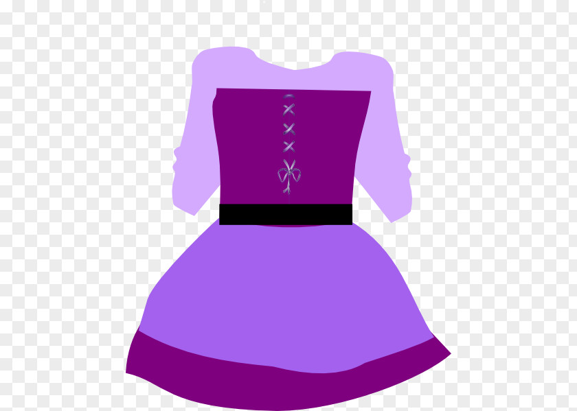 Purple Princess Dress Clip Art Clothing Openclipart Free Content PNG