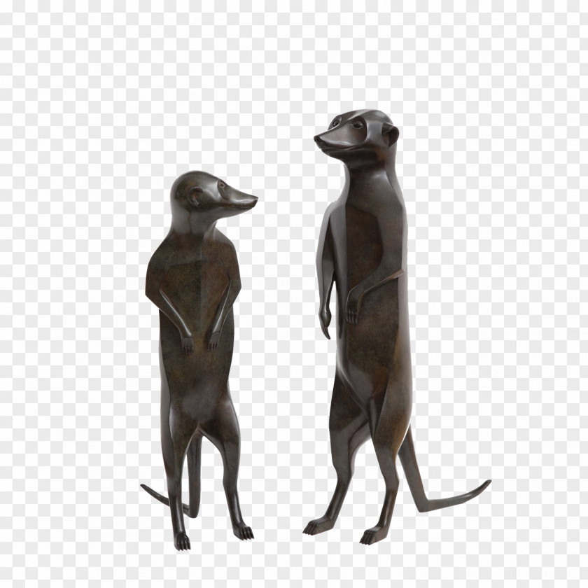 Suricate Meerkat Sculpture Galerie DUMONTEIL Animal Carnivora PNG