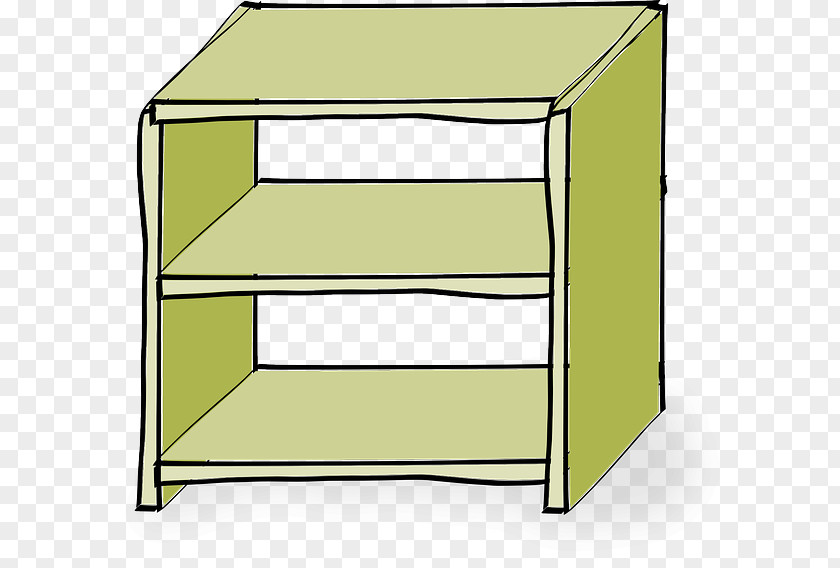 Empty Shelf Bookcase Clip Art PNG