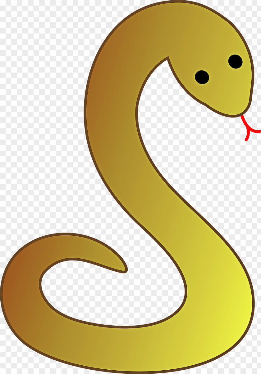 Yellow Number Cartoon Symbol Font PNG