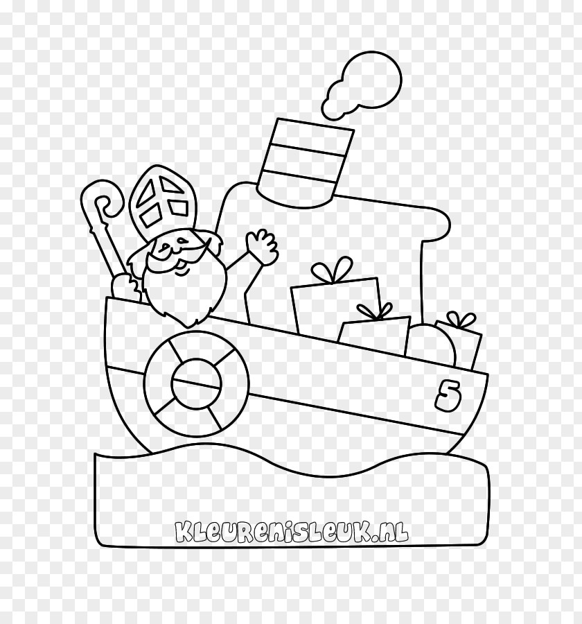 Indiaan Pakjesboot 12 Kleurplaat Sinterklaas Drawing Steamboat PNG
