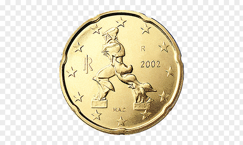 Italy 20 Cent Euro Coin Italian Coins 1 PNG