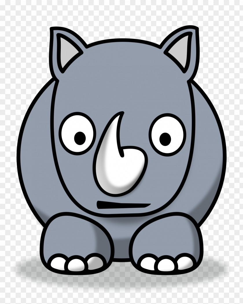 Rhinoceros Hippopotamus Drawing Clip Art PNG