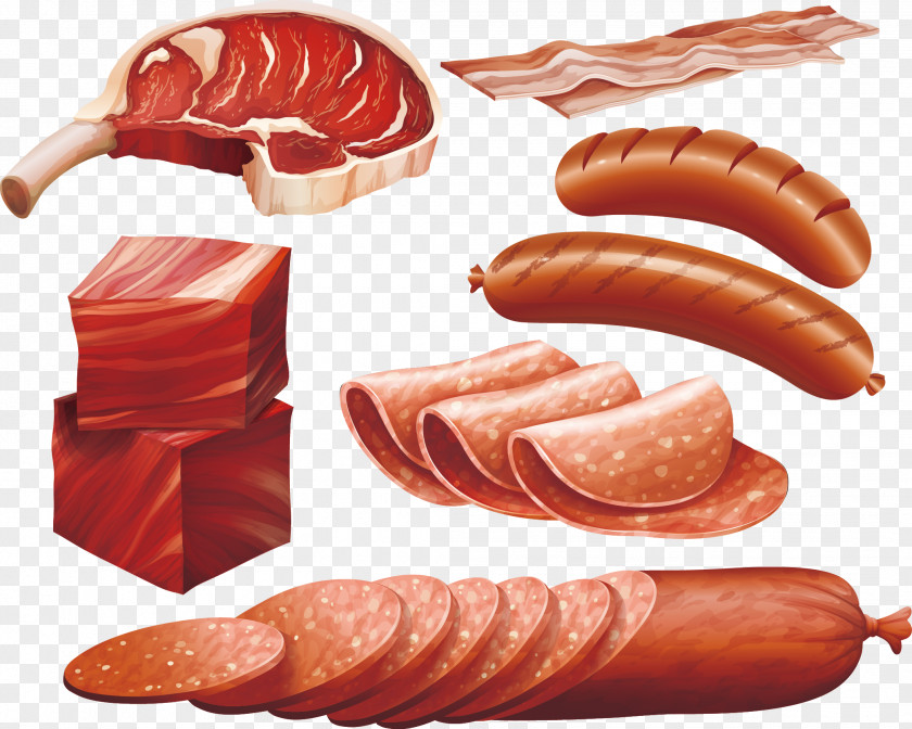 Sausage And Bacon Hot Dog Barbecue PNG