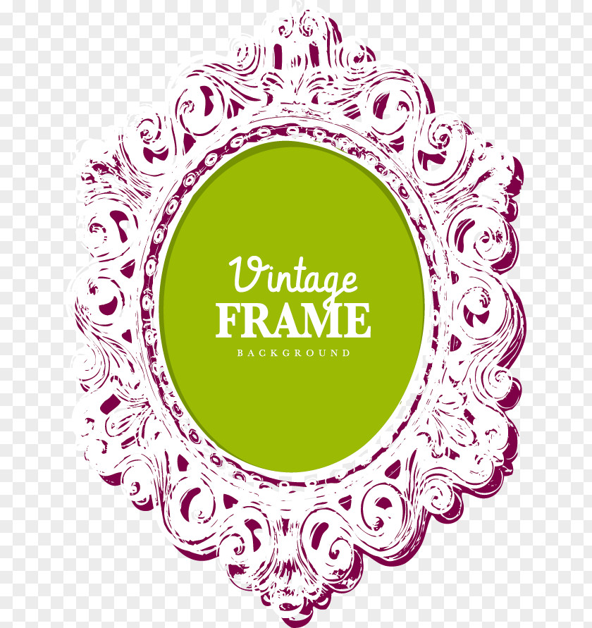 Vector Vintage Frame Convite Fairy Tale Marriage PNG