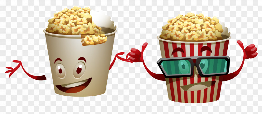 Anthropomorphic Popcorn Bucket Sundae PNG