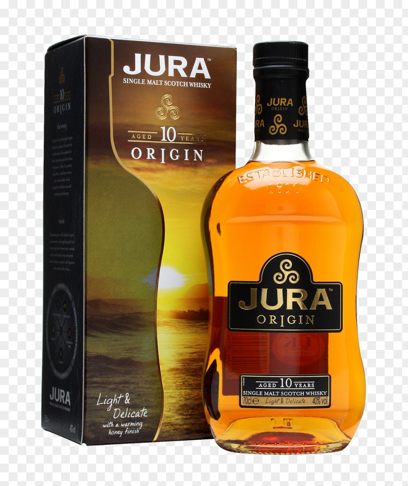Burbon Isle Of Jura Single Malt Whisky Scotch Whiskey PNG