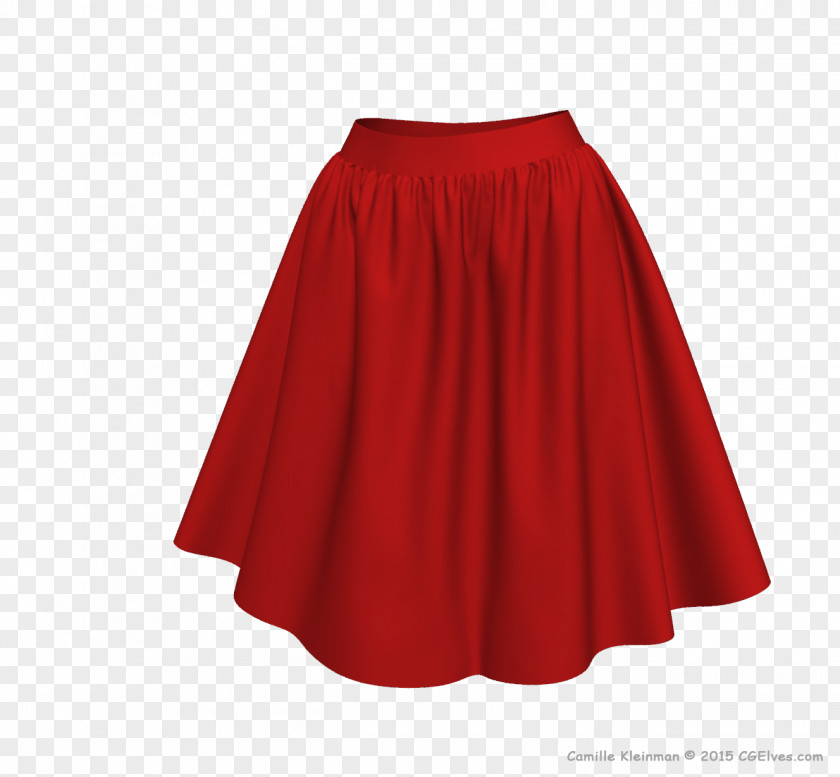Cloth Pattern Shoulder Dress RED.M PNG