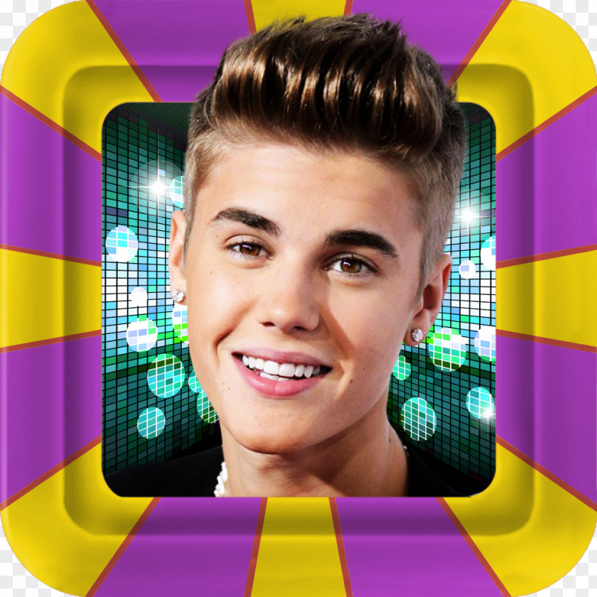 Justin Bieber Yellow Violet Purple Magenta Hair Coloring PNG