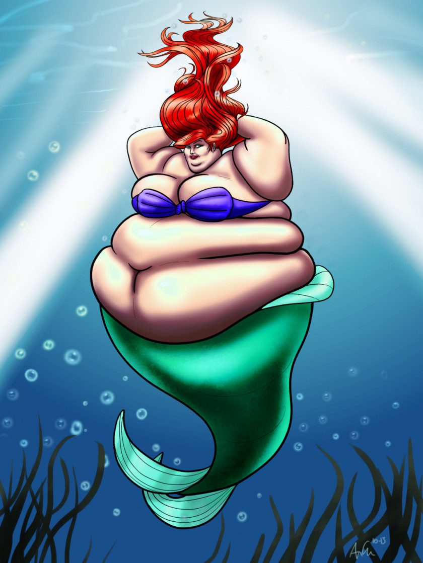 Mermaid Ariel Fat Disney Princess DeviantArt PNG