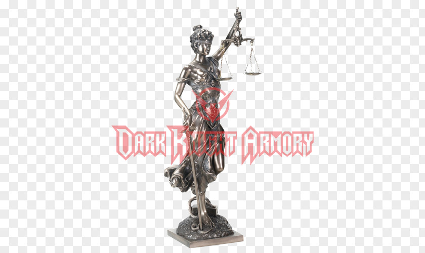 Sword Of Justice Statue Bronze Sculpture Lady PNG