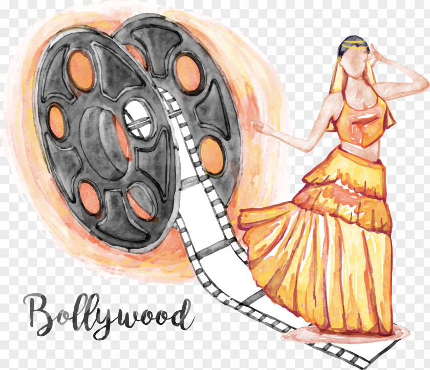 Bollywood Musicals Film Illustration PNG