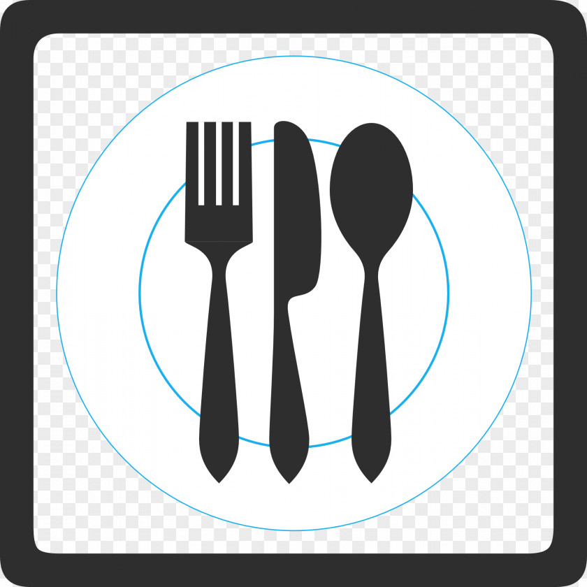 Fork Knife Spoon Plate Clip Art PNG