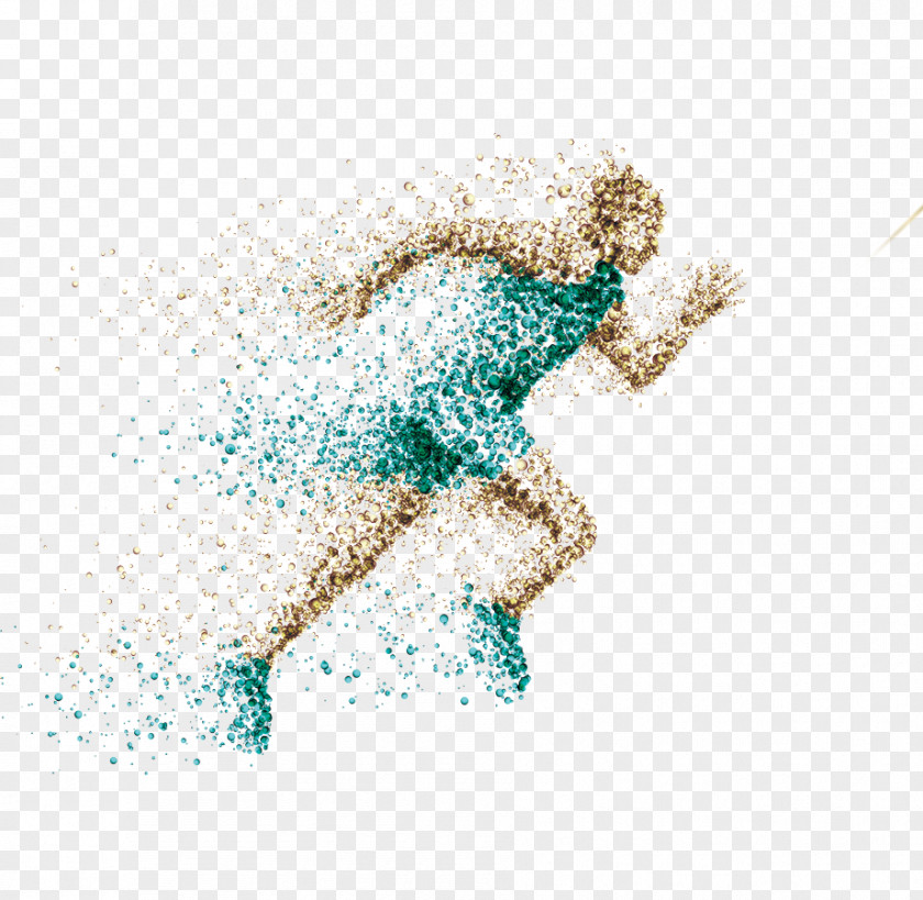 Fitness Club Opening Running Sprint Sport Illustration PNG