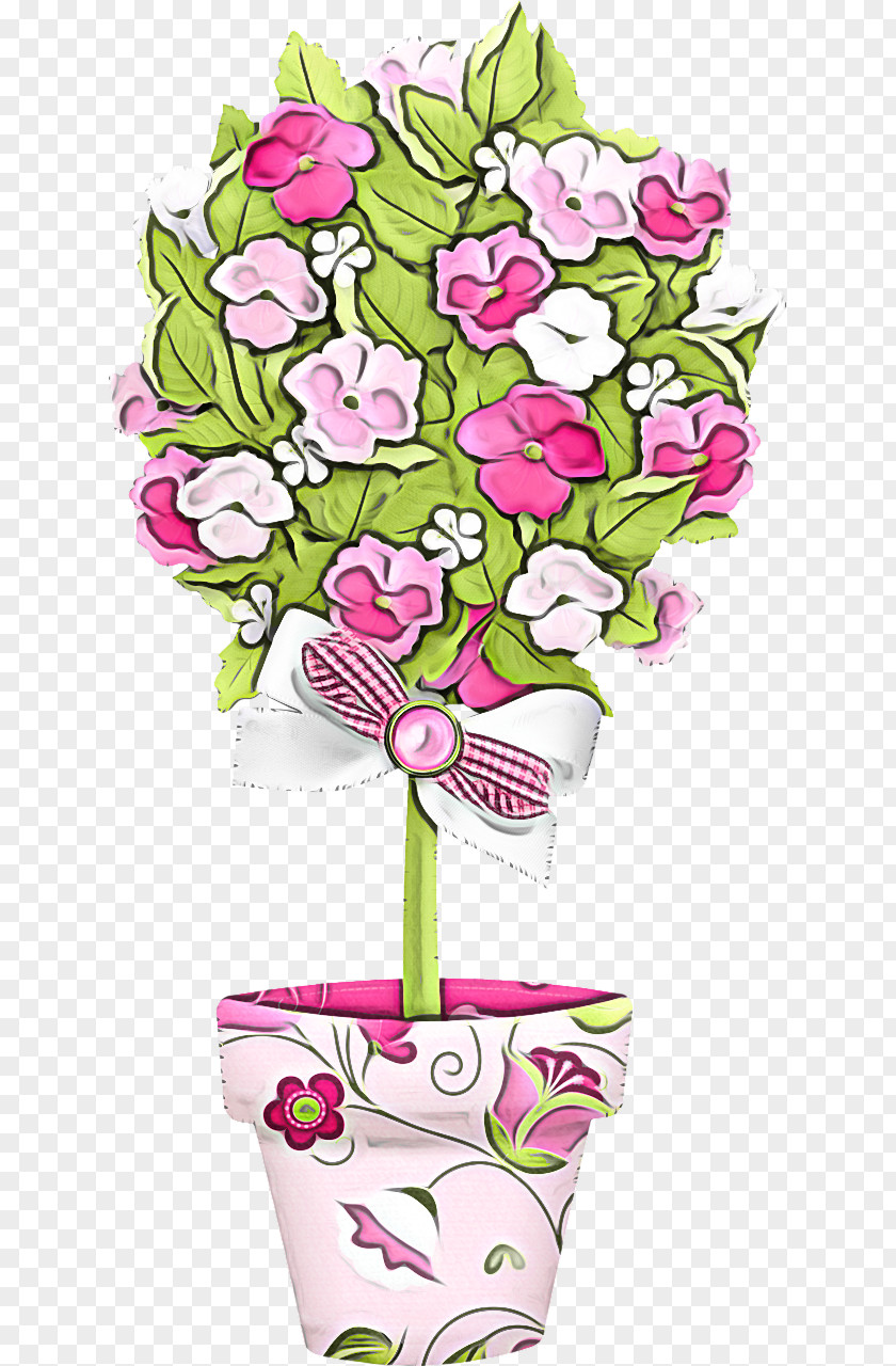 Flowerpot Flower Cut Flowers Pink Plant PNG