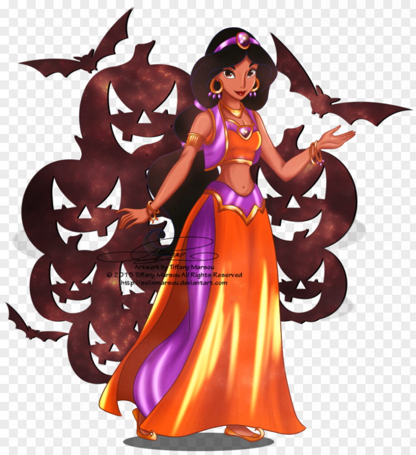 Jasmine Princess Aladdin Belle Halloween Disney PNG
