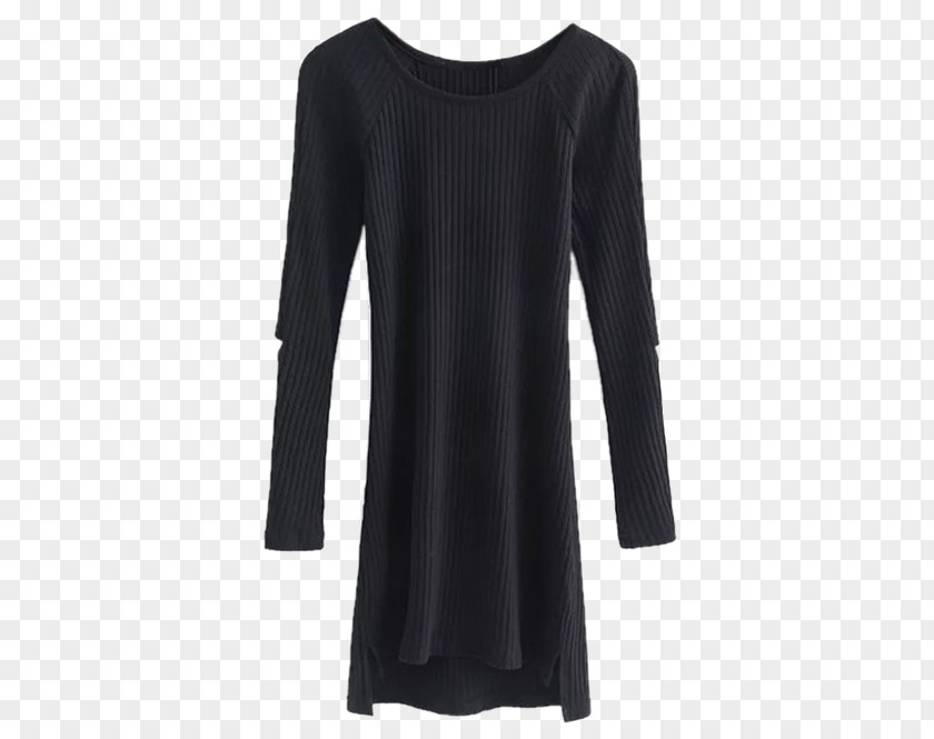 Long Sleeve Pajamas Shoulder Black M PNG