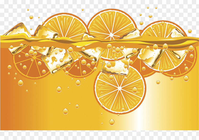 Orange Flavored Soda Bing Cool Illustrations Juice Soft Drink Bubble PNG