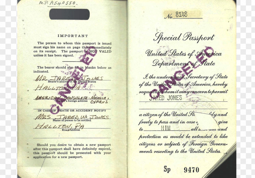 Visa Passport Document PNG