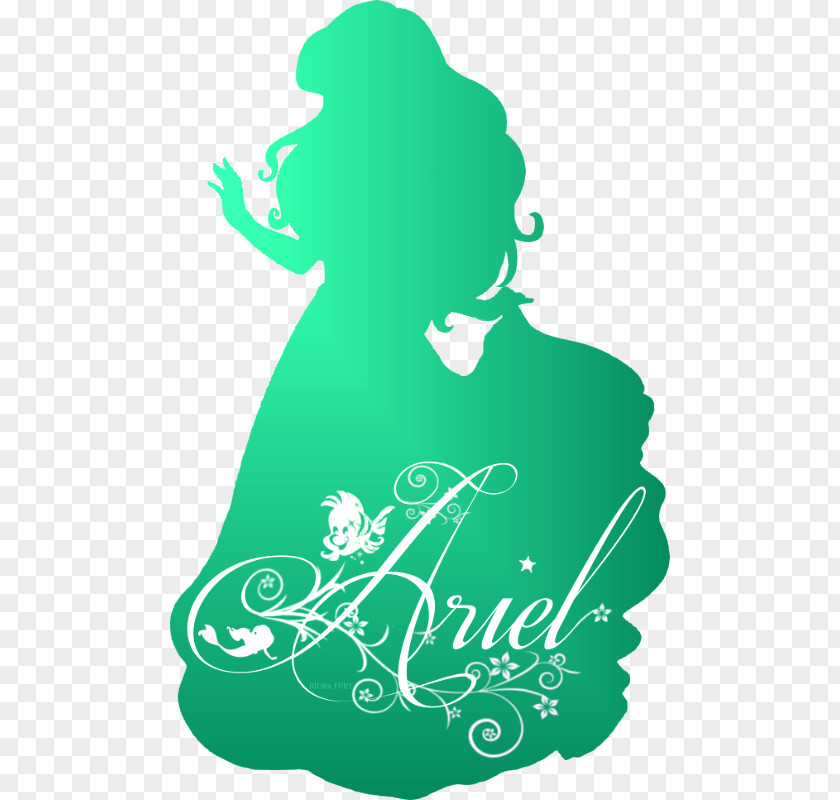 Ariel Rapunzel Princess Aurora Belle Silhouette PNG