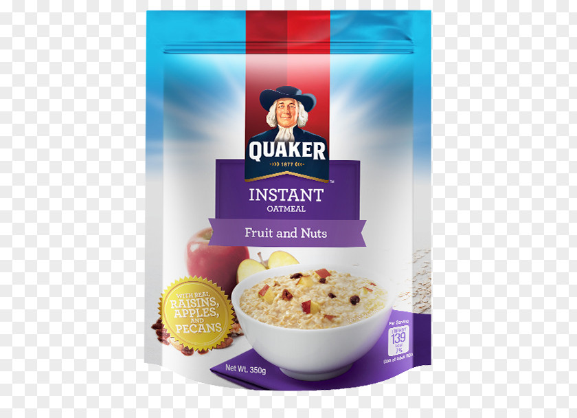 Breakfast Cereal Quaker Instant Oatmeal Oats Company PNG