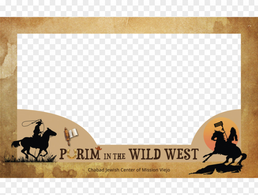 Cowboy Picture Frames American Frontier Photo Booth PNG