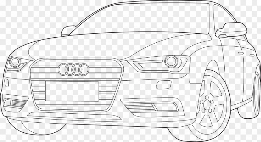 Audi Line Car Door Art Compact Automotive Design PNG