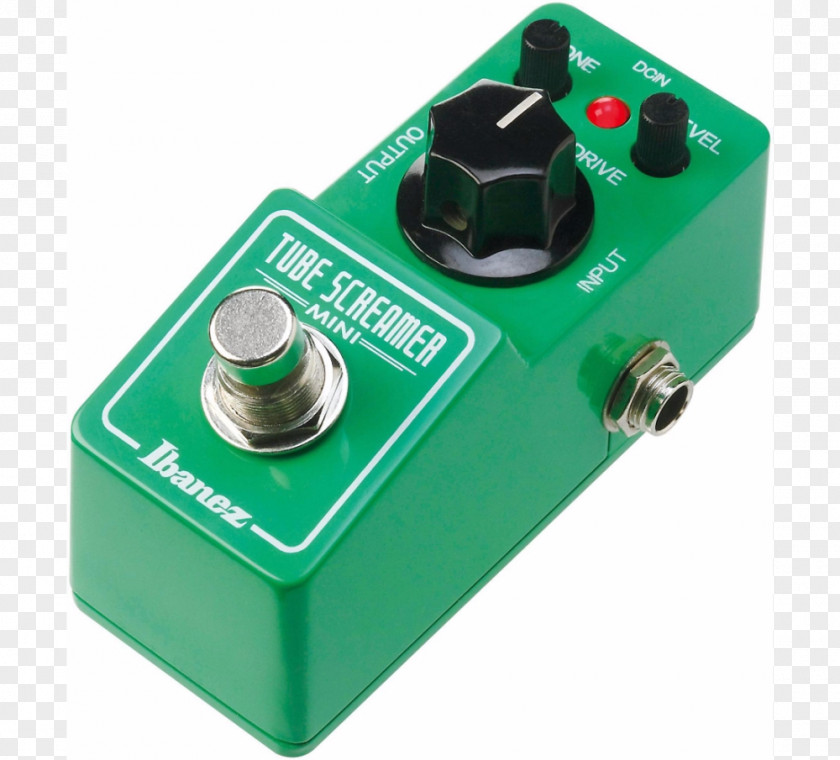 Electric Guitar Ibanez Tube Screamer TS Mini Effects Processors & Pedals Distortion PNG