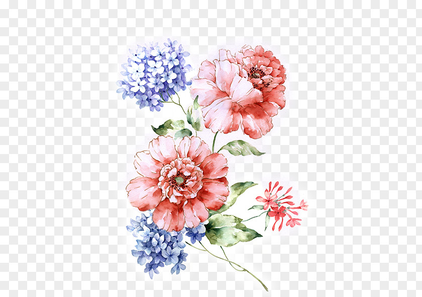 Hand-painted Flowers Flower Floral Design Painting Pattern PNG