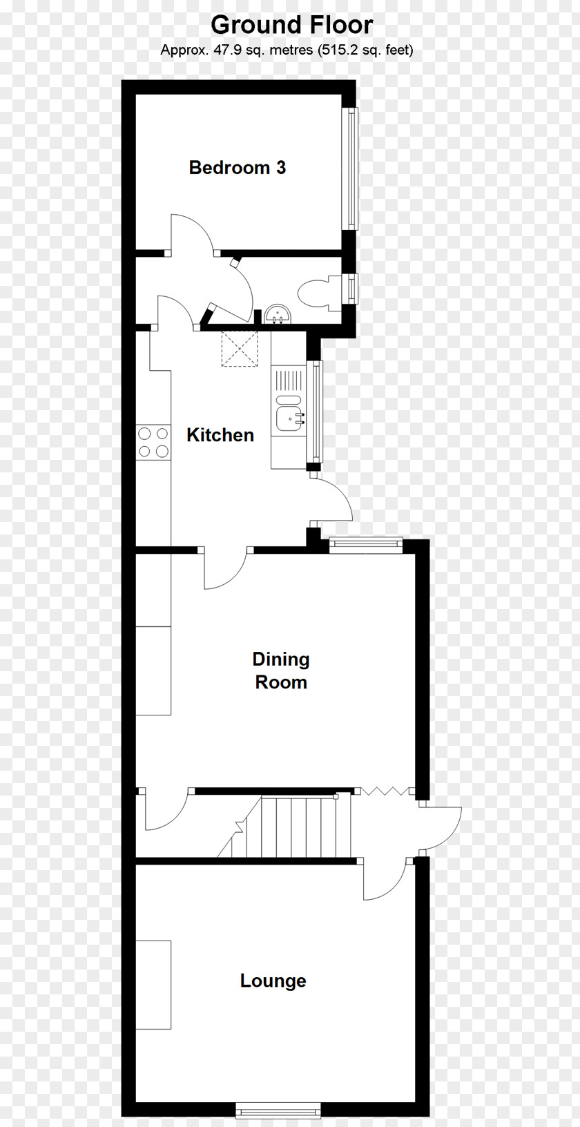 Lake Isle Of Wight Floor Plan Storey Terraced House Bedroom PNG