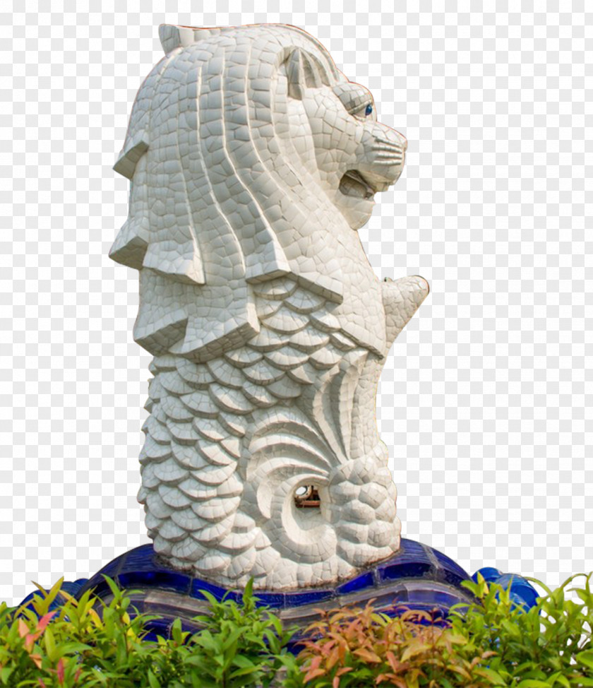 Merlion Park Stone Material Sentosa Changchun World Sculpture Statue PNG
