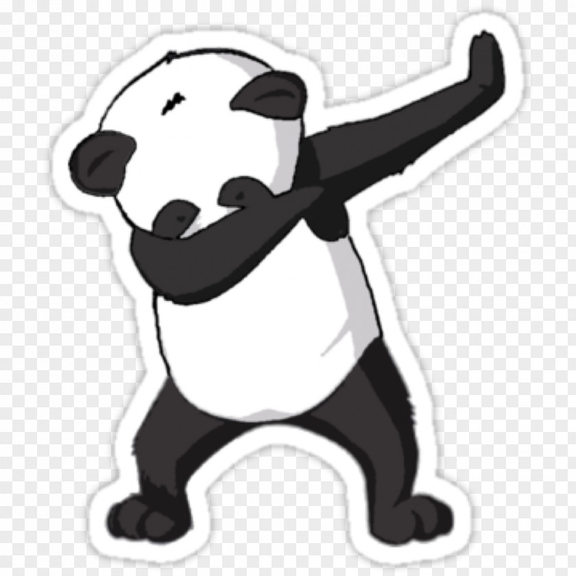 Panda Avatar Giant Dab Red T-shirt PNG