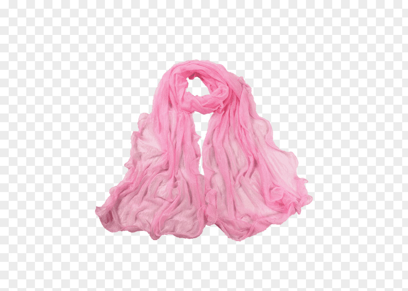 Scarf Silk Pink M PNG