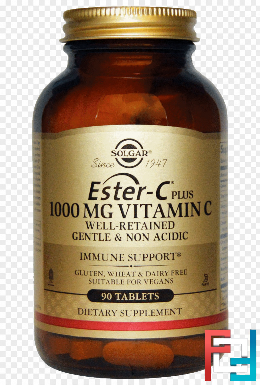 Vitamin Pills Solgar Ester-C Plus C Dietary Supplement PNG