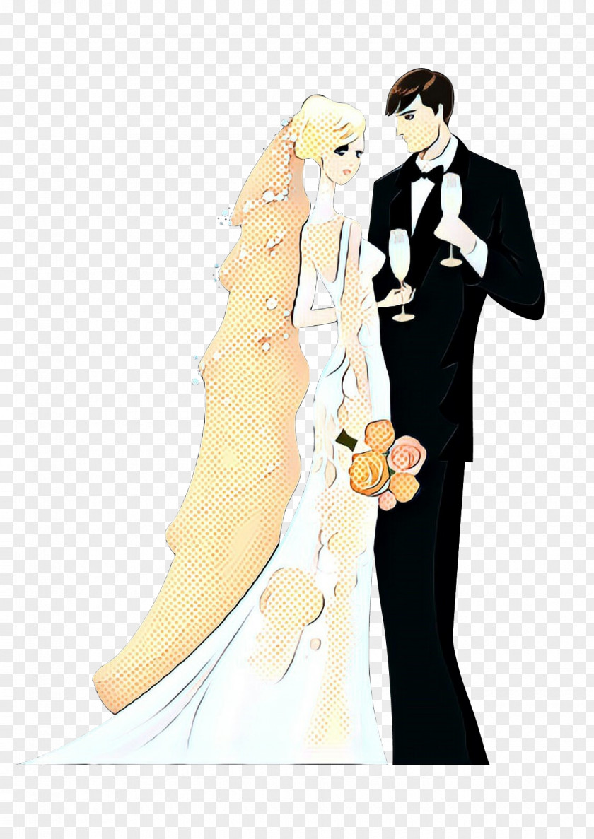 Bridal Veil Victorian Fashion Bride And Groom PNG