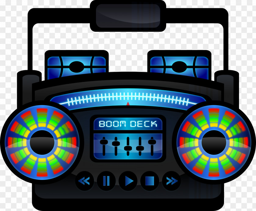 Microphone Boombox Cassette Tape Clip Art Transparency PNG