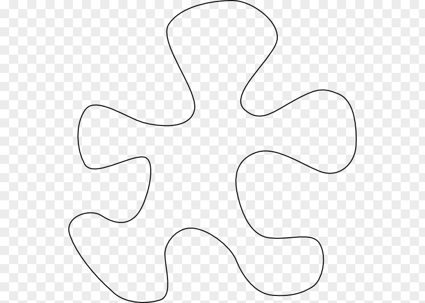 Puzzle Piece Outline White Material Pattern PNG