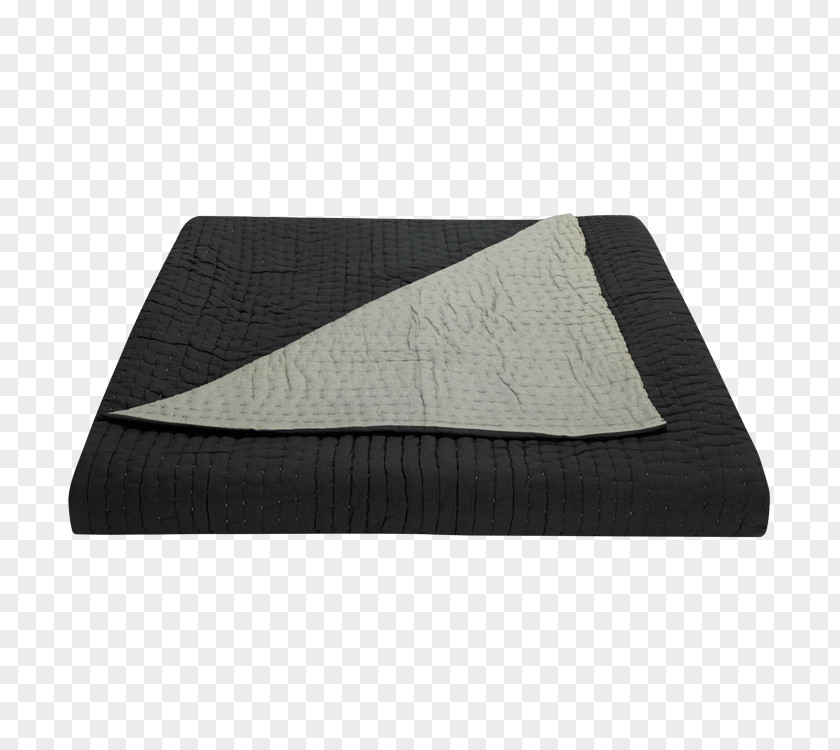 Quilted Off White Flannel Quilt Duvet Bedding Grey PNG