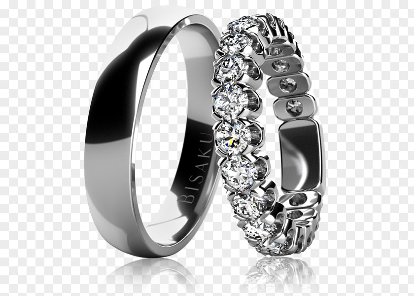 Wedding Model Ring Engagement Bisaku Gold PNG