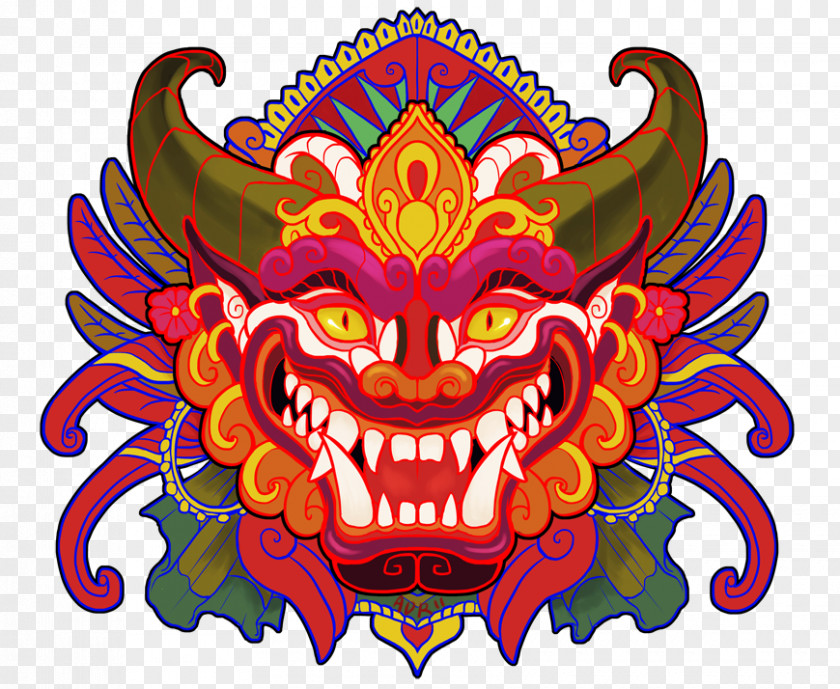 Mask Balinese People Barong Rangda PNG