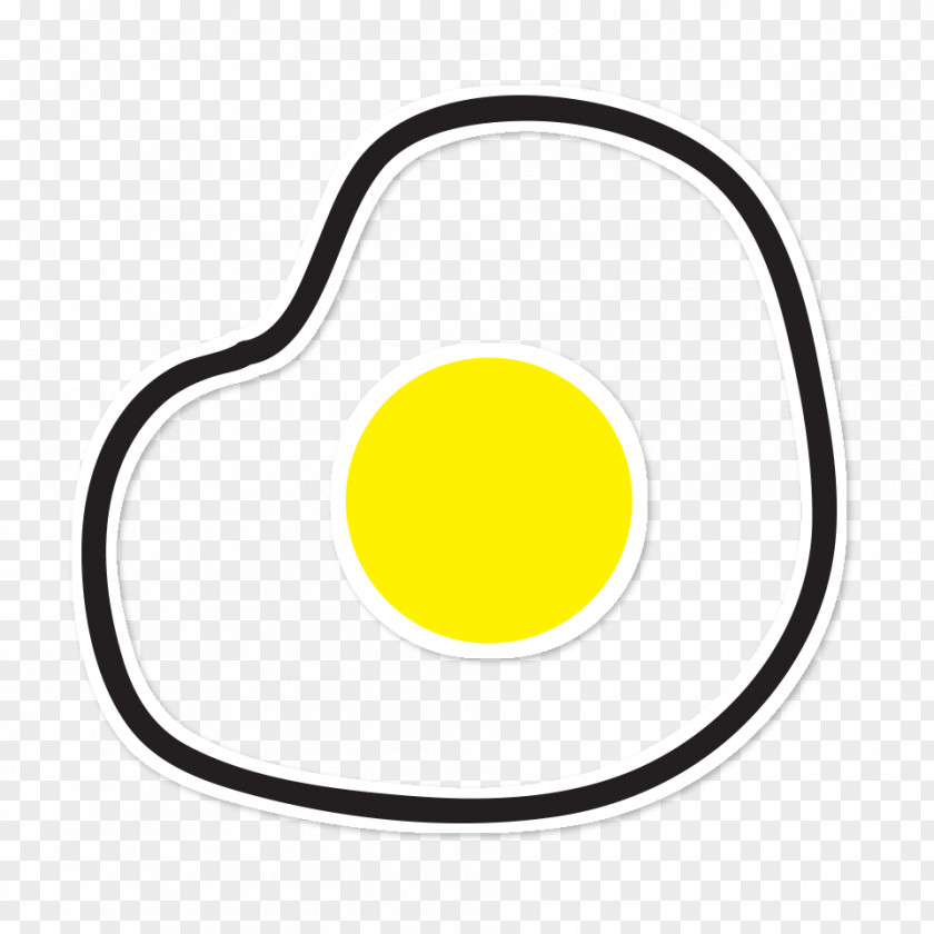Ovo Fried Egg Food Sticker Yolk PNG