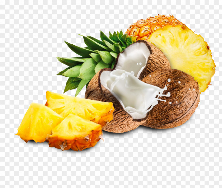 Pineapple Coconut Fruit Salad Parthenocarpy Food Smoothie PNG